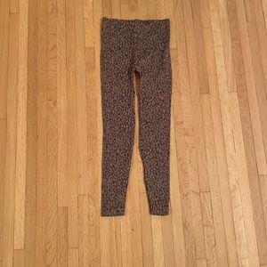 Spanx brown cheetah print leggings